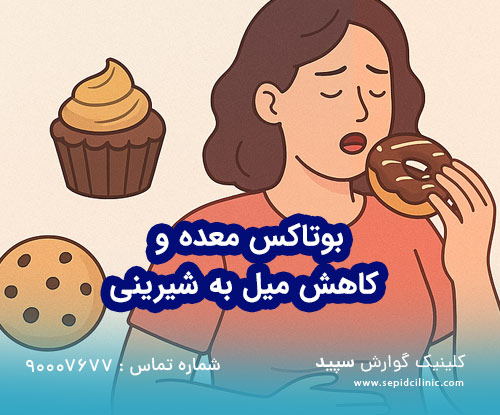 بوتاکس معده و کاهش میل به شیرینی جات