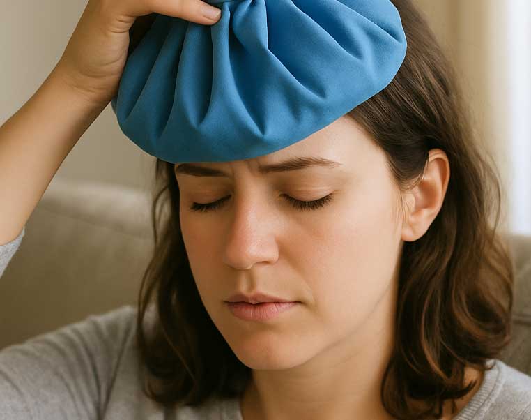 Treatment of headache with cold compress - quick treatment of headache Dr. Kihani Fard
