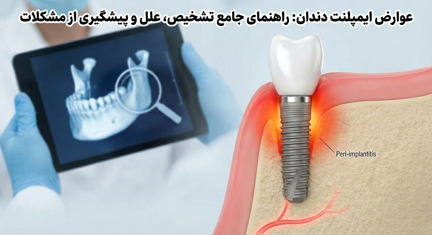 عوارض ایمپلنت دندان، علائم شکست و راهکارهای پیشگیری