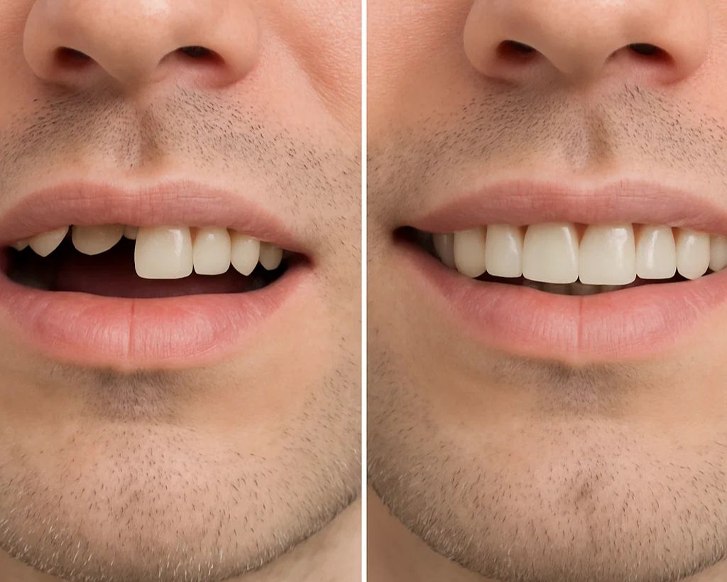 صورة زراعة الأسنان قبل وبعد النتائج الفعلية للمرضى - طب الأسنان للدكتور بهاري سبهريان