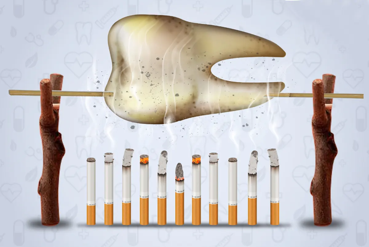 تاثیر سیگار و الکل بر سلامت دهان و دندان - دکتر چالک 🦷❤