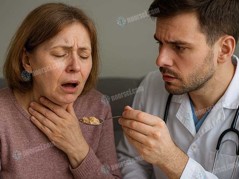 صعوبة في بلع الطعام واضطراب في البلع