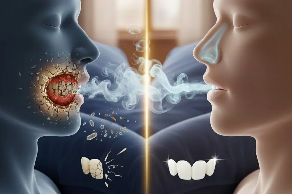 The cause of sleeping with open mouth and its complications and treatment