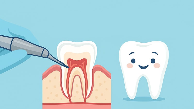 Is denervation of laminated teeth possible? + How to do it