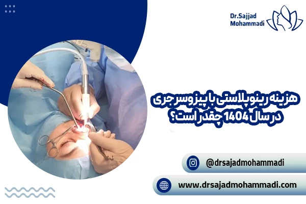هزینه جراحی بینی با پیزوجراحی در سال 1404 چقدر است؟