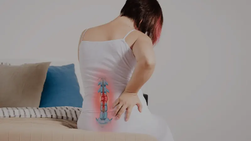 The cause of back pain in women