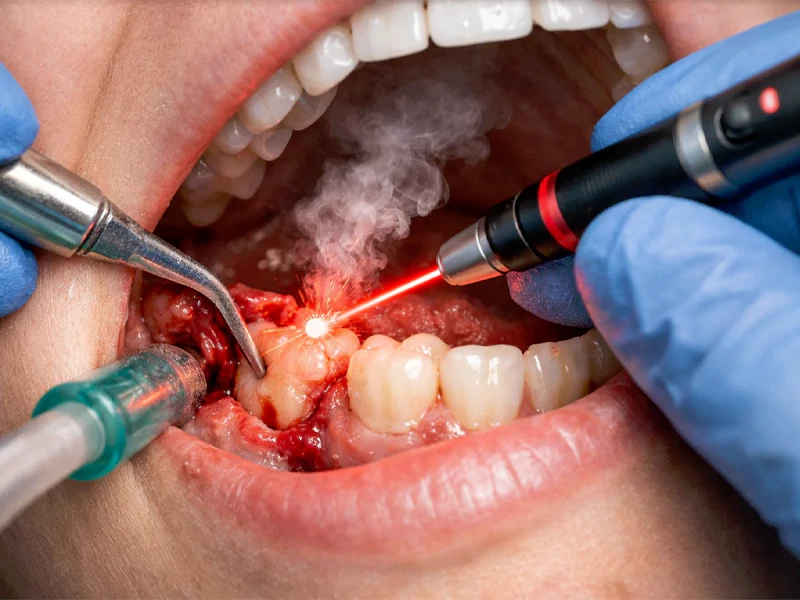 جراحة ضرس العقل بالليزر في كرج – طريقة جديدة وغير مؤلمة