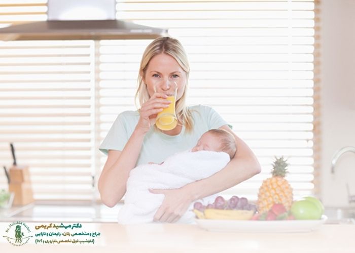 Nursing mother's nutrition in the first months + list of foods without bloating
